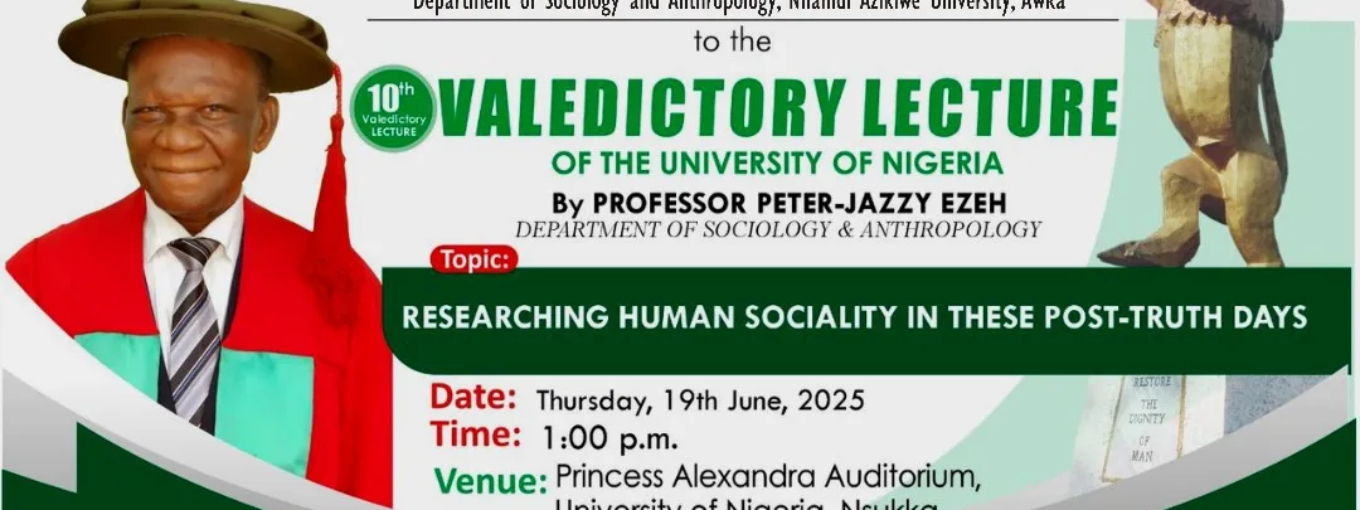10th Valedictory Lecture: Prof. Peter-Jazzy Ezeh