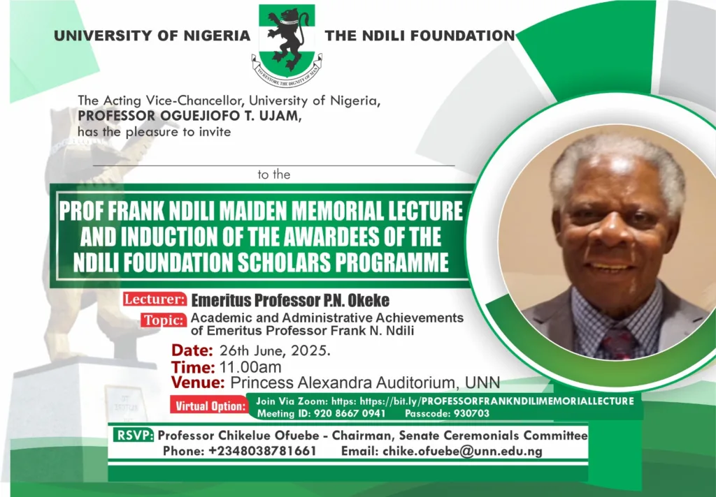 Ndili Memorial Lecture