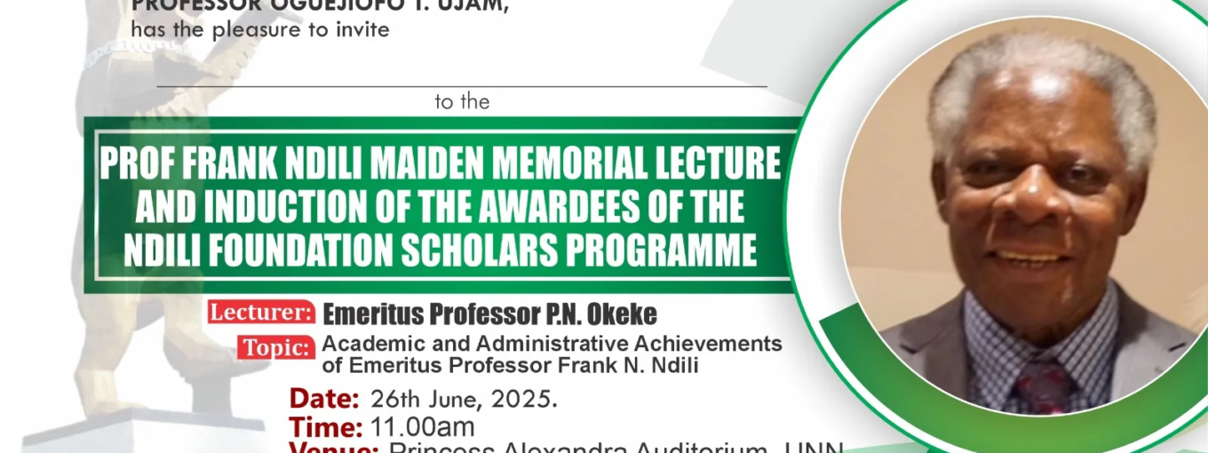 Ndili Memorial Lecture