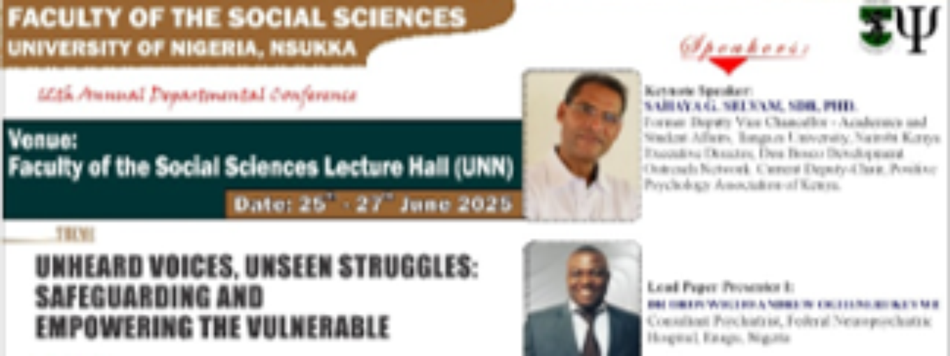 Department of Psychology 12th Annual Departmental Conference