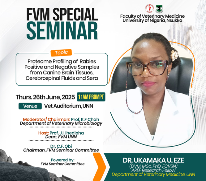 Seminar: Faculty of Veterinary Medicine, University of Nigeria, Nsukka