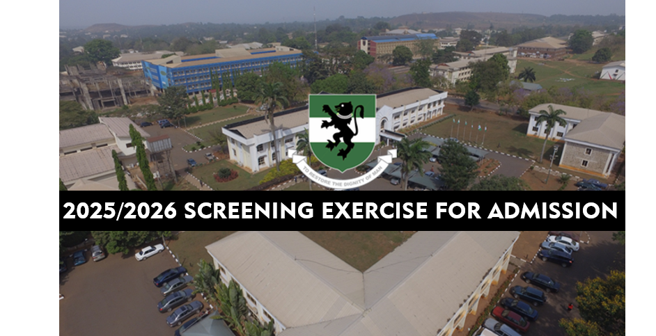 2025/2026 SCREENING EXERCISE FOR ADMISSION