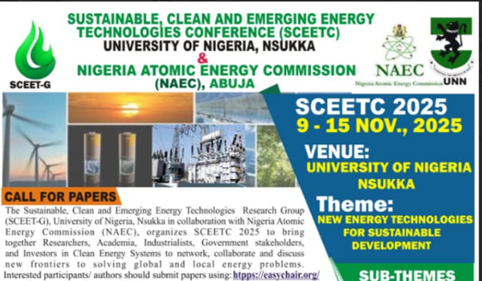 Sustainable, Clean and  Emerging Energy Technologies Conference (SCEETC)2025