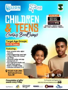 ROAR NIGERIA HUB CODING FOR KIDS BOOTCAMP