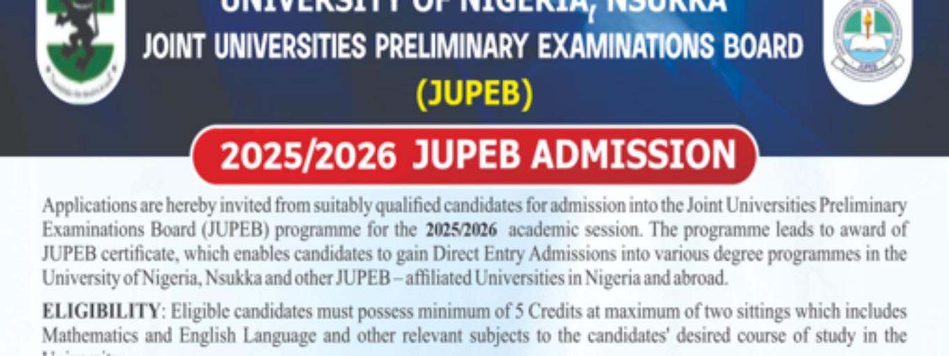 2025/2026 JUPEB ADMISSION