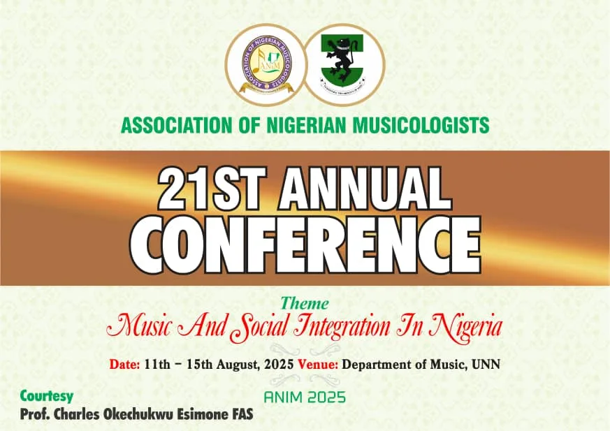 21st Annual Conference of Association of Nigerian Musicologists