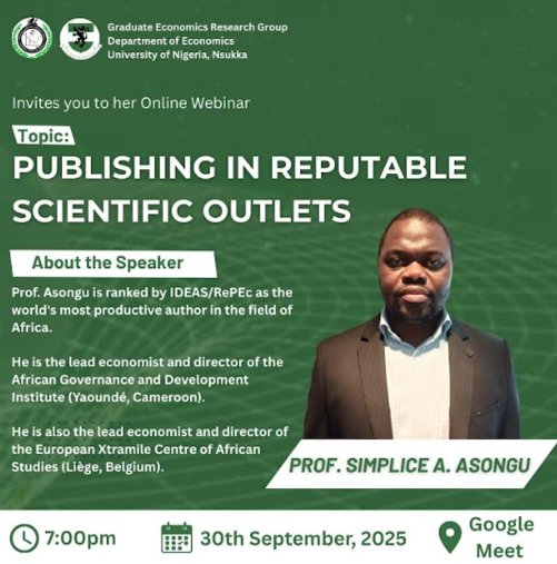 Online Webinar by Graduate Economics Research Group