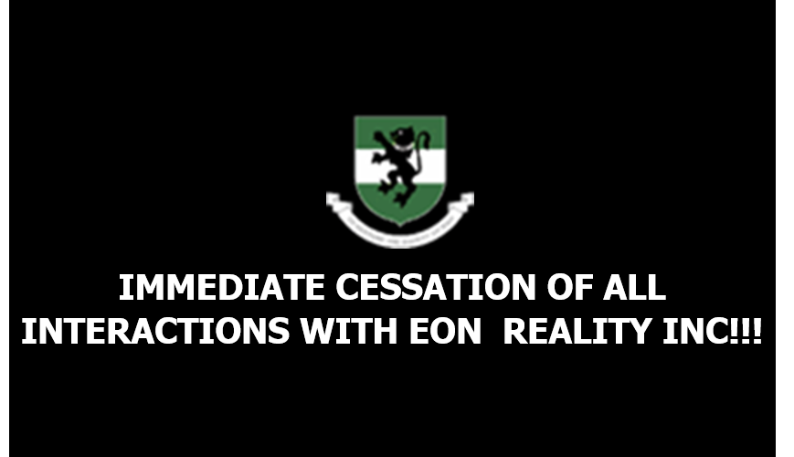 IMMEDIATE CESSATION OF ALL INTERACTIONS WITH EON  REALITY INC