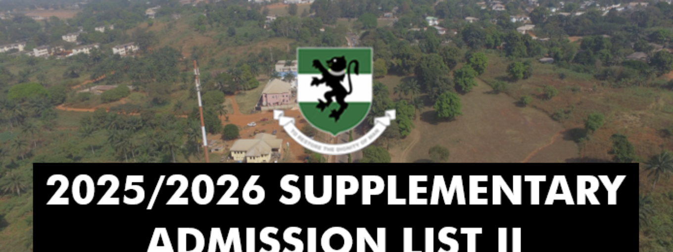 2025/2026 SUPPLEMENTARY ADMISSION LIST II