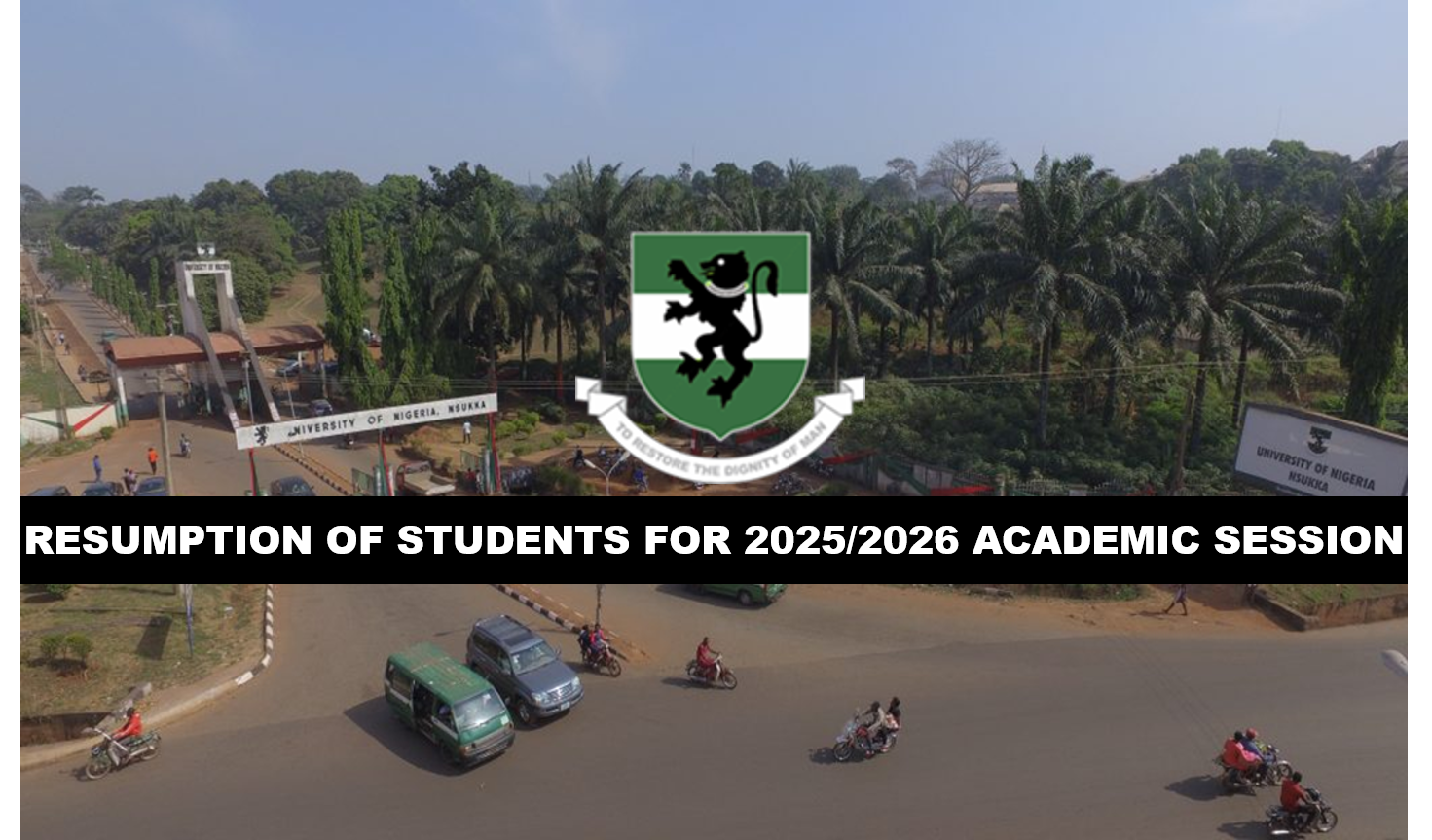 Read more about the article RESUMPTION OF STUDENTS FOR 2025/2026 ACADEMIC SESSION