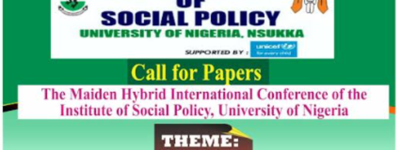 The Maiden Hybrid International Conference Of The Institute Of Social Policy