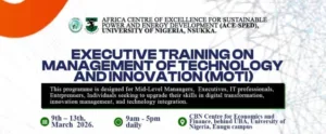 EXECUTIVETRAINING ON MANAGEMENT OF TECHNOLOGY ANDINNOVATION (MOTI)