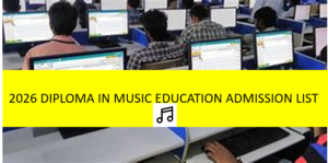 2025-2026 DIPLOMA IN MUSIC EDUCATION LIST