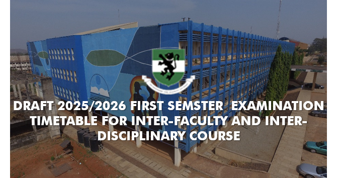 Read more about the article Draft 2025/2026 Interfaculty and Faculty Examination Timetable