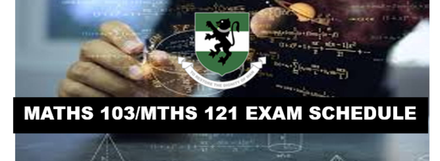 MTH 103 (MTH 121) Batching for 2025-2026 Academic Session