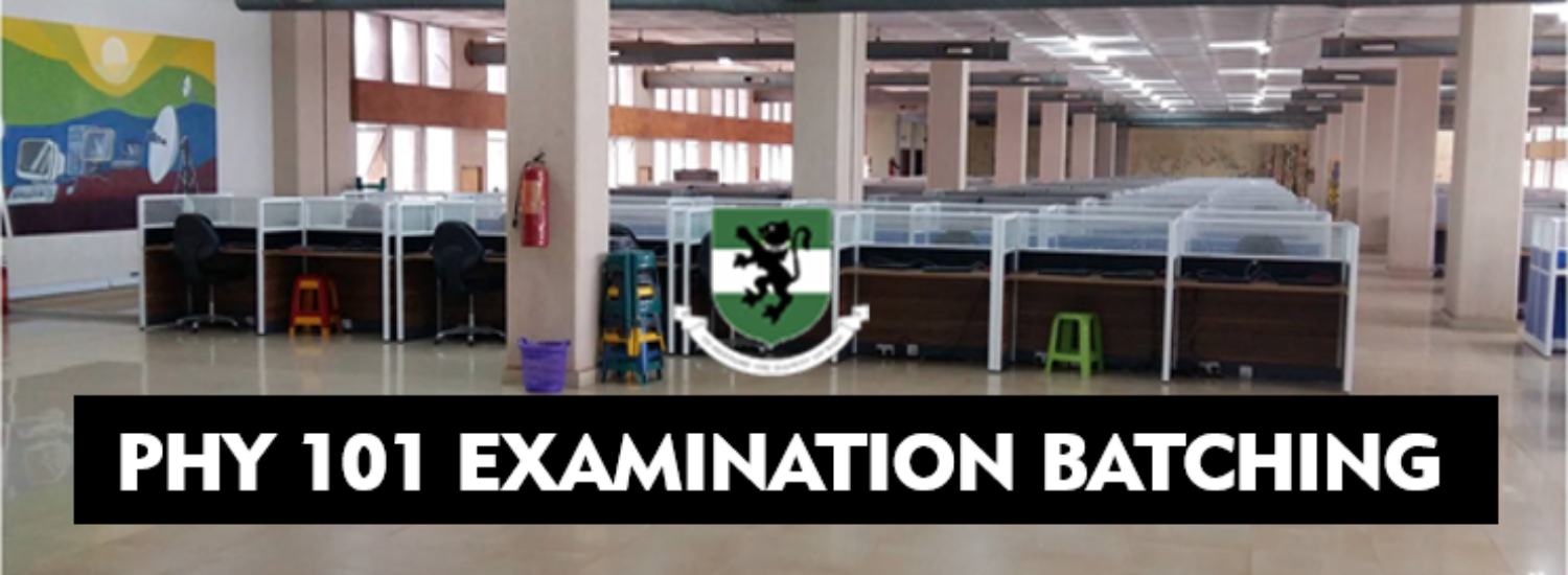 COMPUTER BASED EXAMINATION (CBE) FOR PHY 101 – GENERAL PHYSICS I (MECHANICS) ( FOR PHYSICAL SCIENCES).