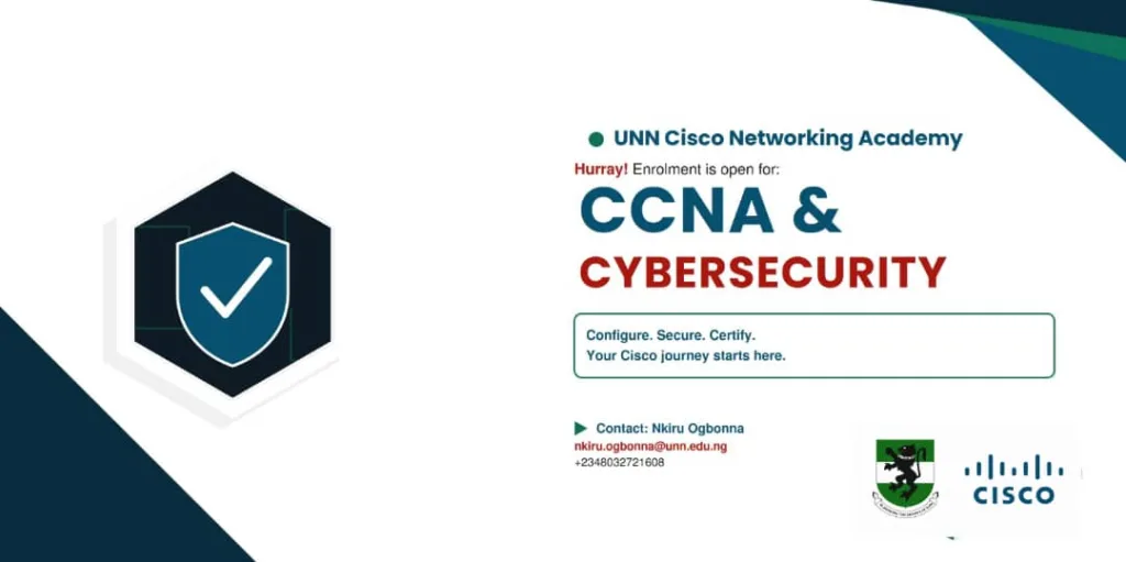 UNN CISCO Network Academy Presents: CCNA & CYBERSECURITY
