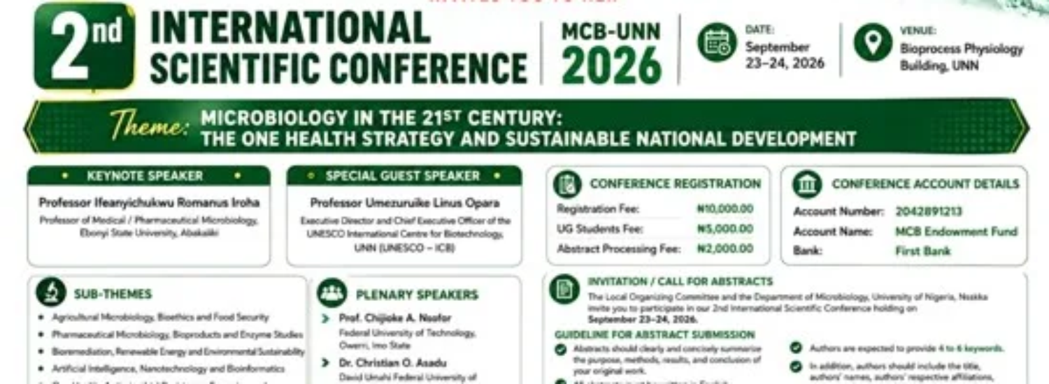Department of Microbiology: 2nd International Scientific Conference