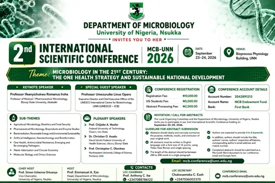 Department of Microbiology: 2nd International Scientific Conference