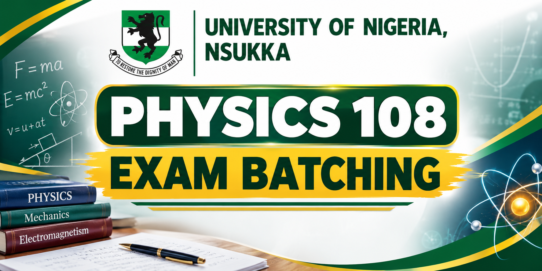 Read more about the article Physics 108 Exam Batching