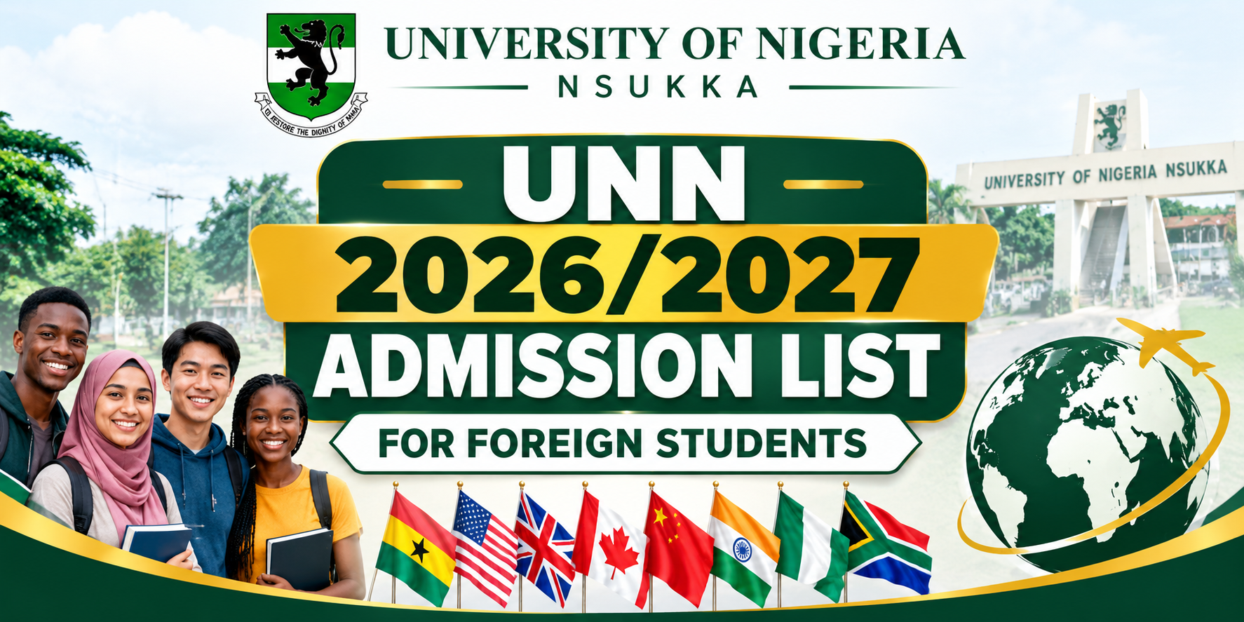 Read more about the article 2026/2027 FOREIGN CANDIDATES’ ADMISSION LIST