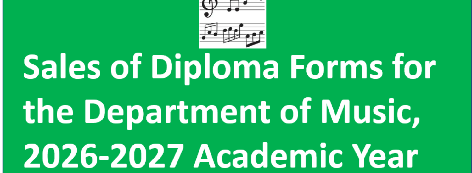 APPLICATION FOR ADMISSION INTO DIPLOMA IN MUSIC EDUCATION, 2026/2027 ACADEMIC SESSION